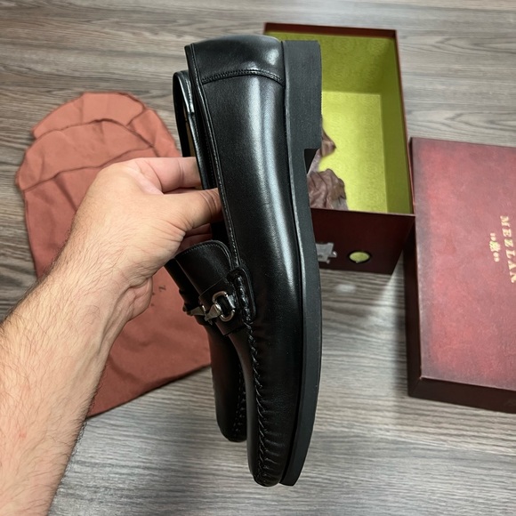 NEW Mezlan Black Horse Bit Loafers 10.5 M main image 5